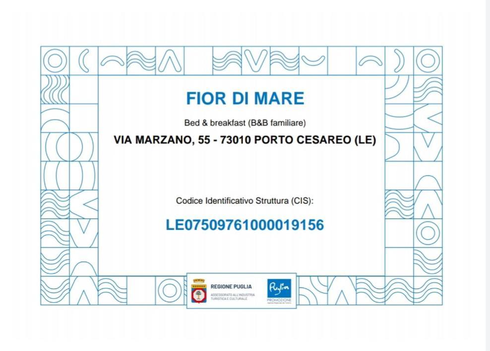 B&B Fior Di Mare ポルト・チェザーレオ エクステリア 写真